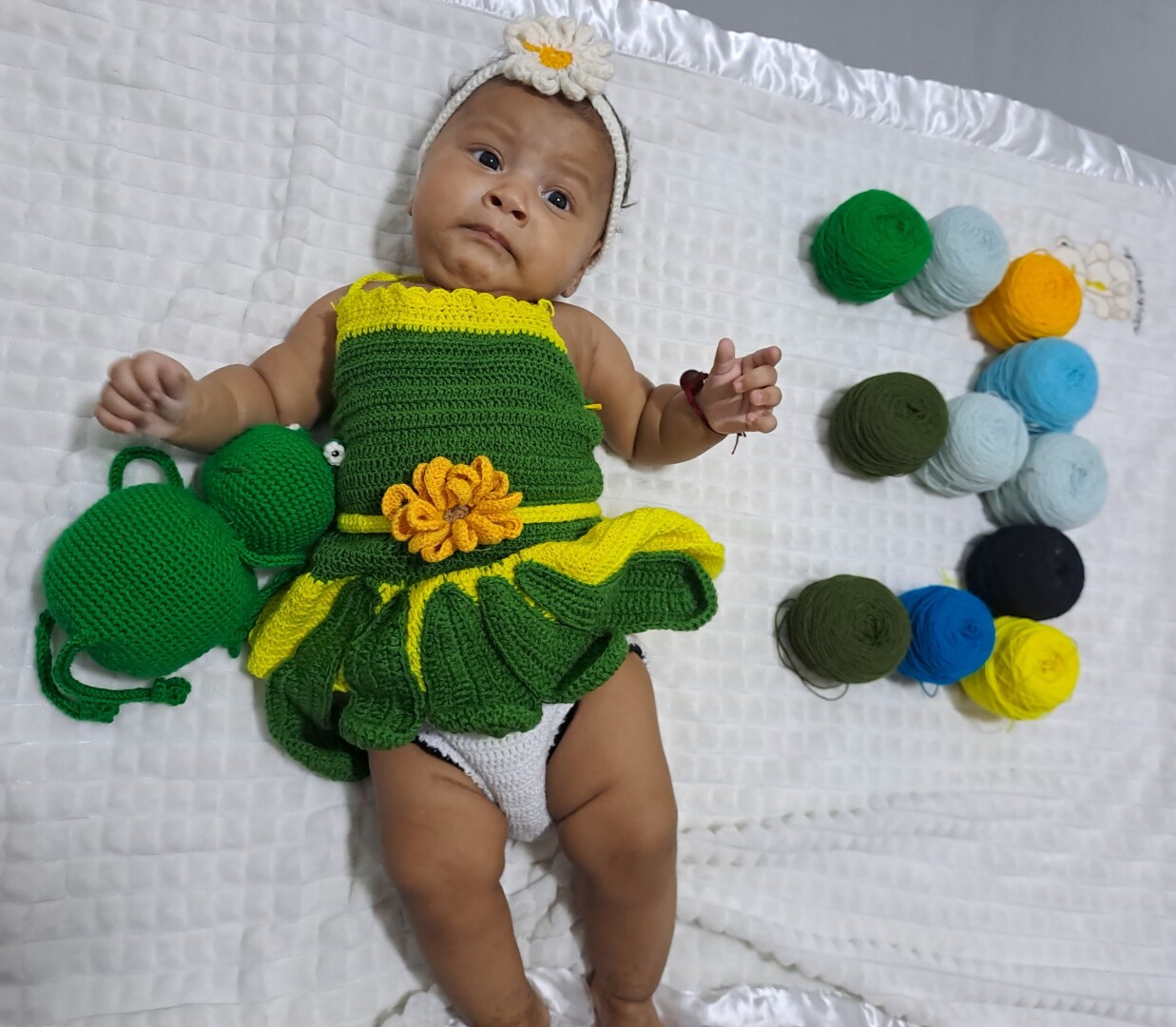 Vestido para bebe estilo flor