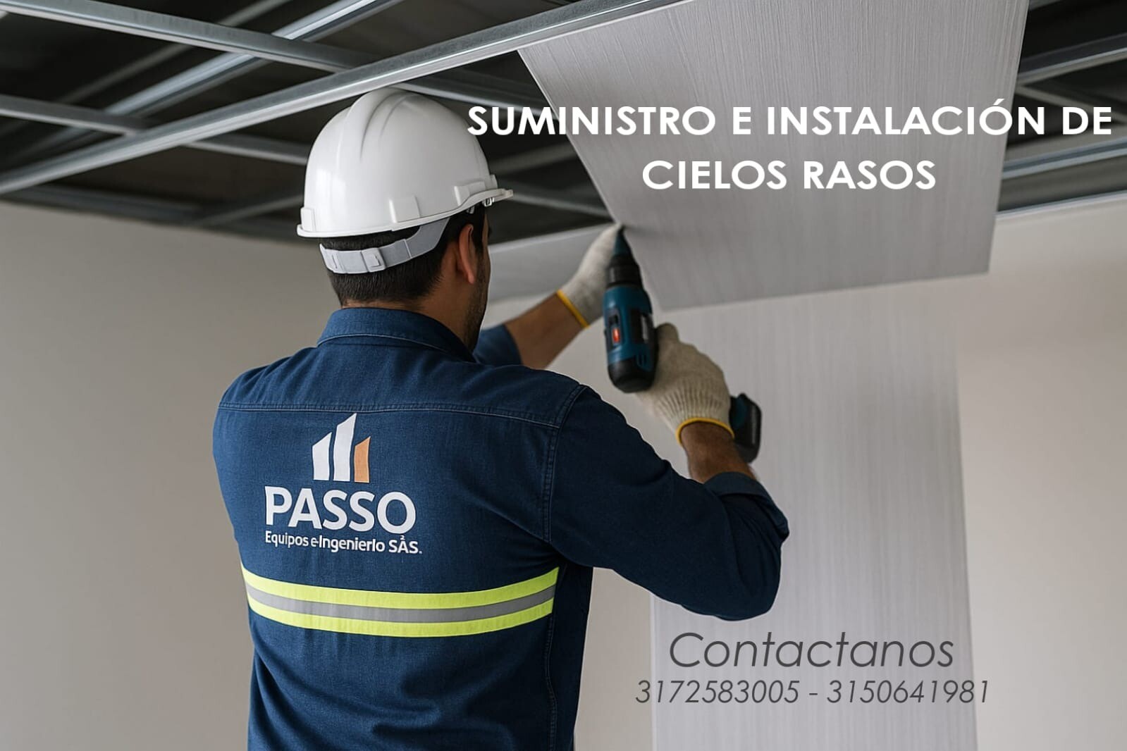 instalación de cielo rasos